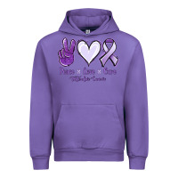 Tulip Peace love cure Testicular Cancer Urban Hoodie - NancyCooperArtShop