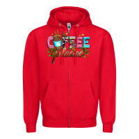 Red coffee please Zipper Hoodie - Zillion Design Studio