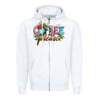 White coffee please Zipper Hoodie - Zillion Design Studio