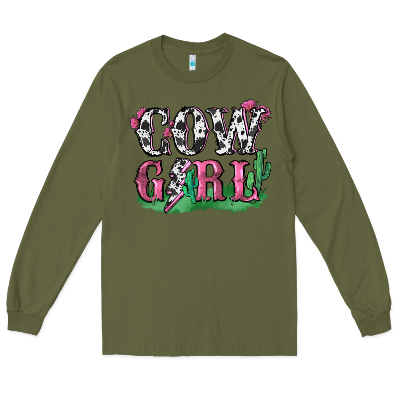 Cowgirl Lightning Bolt Long Sleeve Tee by Zillion Design Studio | Teevron