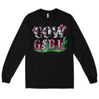 Black cowgirl lightning bolt Long Sleeve Tee - Zillion Design Studio