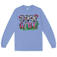 Colony Blue cowgirl lightning bolt Long Sleeve Tee - Zillion Design Studio