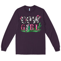 Plum cowgirl lightning bolt Long Sleeve Tee - Zillion Design Studio