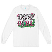 White cowgirl lightning bolt Long Sleeve Tee - Zillion Design Studio