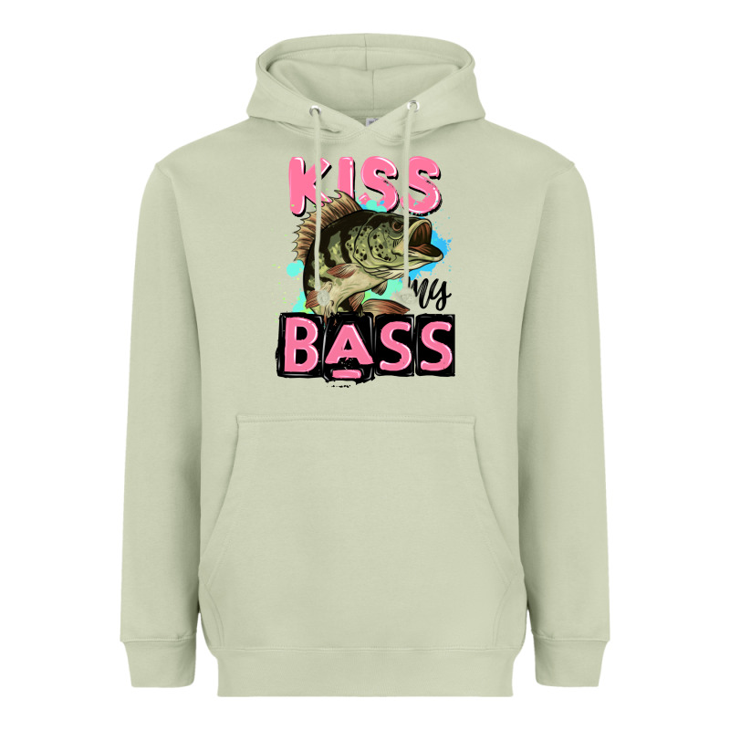Kiss My Bass Heavyweight Hoodie by JahusDesignShop | Teevron