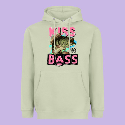Kiss My Bass Heavyweight Hoodie Designed By Jahusdesignshop