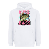 White kiss my bass Heavyweight Hoodie - JahusDesignShop