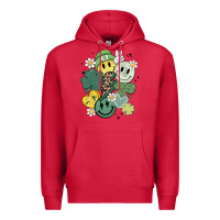 Cardinal st patricks day green smile Premium Hoodie - MaliasSmallBusiness