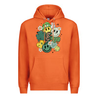 Carrot st patricks day green smile Premium Hoodie - MaliasSmallBusiness