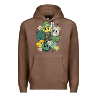 Chestnut st patricks day green smile Premium Hoodie - MaliasSmallBusiness