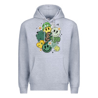 St Patricks Day Green Smile Premium Hoodie | Teevron