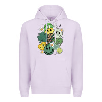 Lilac st patricks day green smile Premium Hoodie - MaliasSmallBusiness