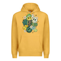 Mustard st patricks day green smile Premium Hoodie - MaliasSmallBusiness