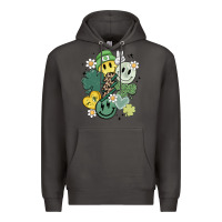 Smoke st patricks day green smile Premium Hoodie - MaliasSmallBusiness
