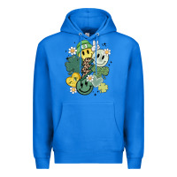 True Royal st patricks day green smile Premium Hoodie - MaliasSmallBusiness