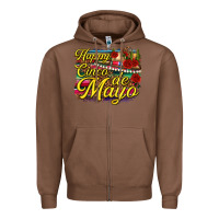 Chestnut Happy Cinco de Mayo Zipper Hoodie - texasbilliewilder