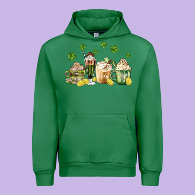 Patricks Day Coffee Urban Hoodie Designed By Maliassmallbusiness
