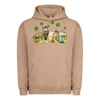 Pigment Burro patricks day coffee Urban Hoodie - MaliasSmallBusiness