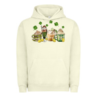 Pigment Pistachio patricks day coffee Urban Hoodie - MaliasSmallBusiness
