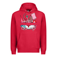 Cardinal custom name nurse hat and elements Premium Hoodie - AdoDesignShop