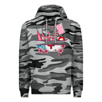 Slate Camo custom name nurse hat and elements Premium Hoodie - AdoDesignShop
