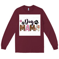 Burgundy dog mama  texas billie wilder filigran. Long Sleeve Tee - texasbilliewilder