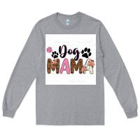 Heather Grey dog mama  texas billie wilder filigran. Long Sleeve Tee - texasbilliewilder