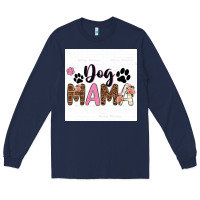 Navy dog mama  texas billie wilder filigran. Long Sleeve Tee - texasbilliewilder