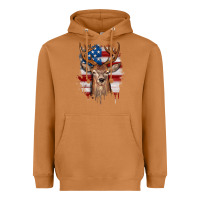 Meerkat deer american flag Heavyweight Hoodie - JahusDesignShop