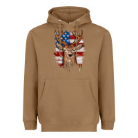Toasted Coconut deer american flag Heavyweight Hoodie - JahusDesignShop