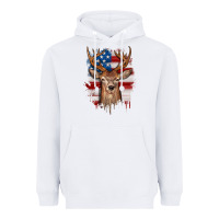 White deer american flag Heavyweight Hoodie - JahusDesignShop