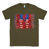 Army Green 4th of july brushstroke Classic Tee - Zillion Design Studio