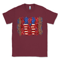 Burgundy 4th of july brushstroke Classic Tee - Zillion Design Studio