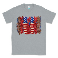 Heather Grey 4th of july brushstroke Classic Tee - Zillion Design Studio