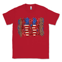 Red 4th of july brushstroke Classic Tee - Zillion Design Studio