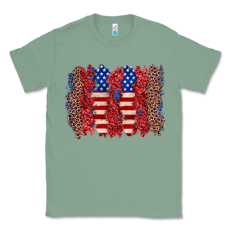 4th Of July Brushstroke Classic Tee by Zillion Design Studio | Teevron