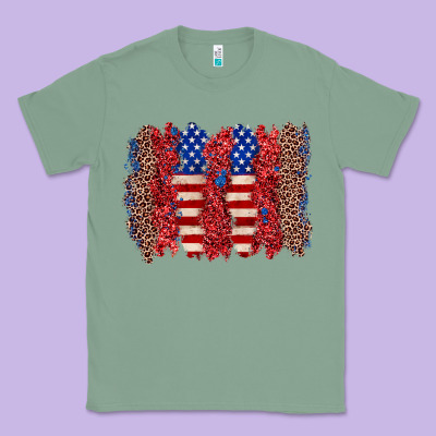 4th Of July Brushstroke Classic Tee Designed By Zillion Design Studio