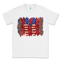 White 4th of july brushstroke Classic Tee - Zillion Design Studio