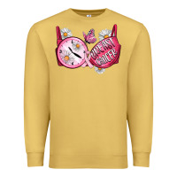 Antique Gold Hour Breast Cancer Bra Premium Sweatshirt - Artiststas