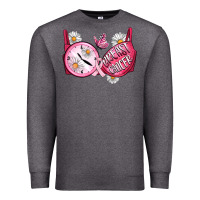 Charcoal Heather Hour Breast Cancer Bra Premium Sweatshirt - Artiststas