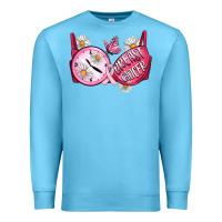 Ocean Blue Hour Breast Cancer Bra Premium Sweatshirt - Artiststas