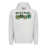 Dove Grey god says i am patrick's day Premium Hoodie - MaliasSmallBusiness