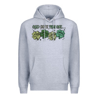 Heather Grey god says i am patrick's day Premium Hoodie - MaliasSmallBusiness