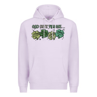Lilac god says i am patrick's day Premium Hoodie - MaliasSmallBusiness