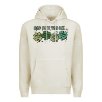 Oatmeal Heather god says i am patrick's day Premium Hoodie - MaliasSmallBusiness
