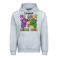Heather Grey i paused my game for mardi gras Urban Hoodie - MaliasSmallBusiness
