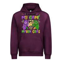 Mauve Wine i paused my game for mardi gras Urban Hoodie - MaliasSmallBusiness