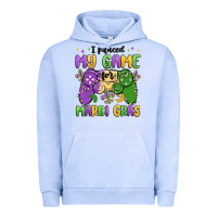 Pigment Grape Ice i paused my game for mardi gras Urban Hoodie - MaliasSmallBusiness