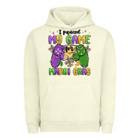Pigment Pistachio i paused my game for mardi gras Urban Hoodie - MaliasSmallBusiness