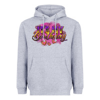 Heather Grey it's my birthday Heavyweight Hoodie - AdoDesignShop